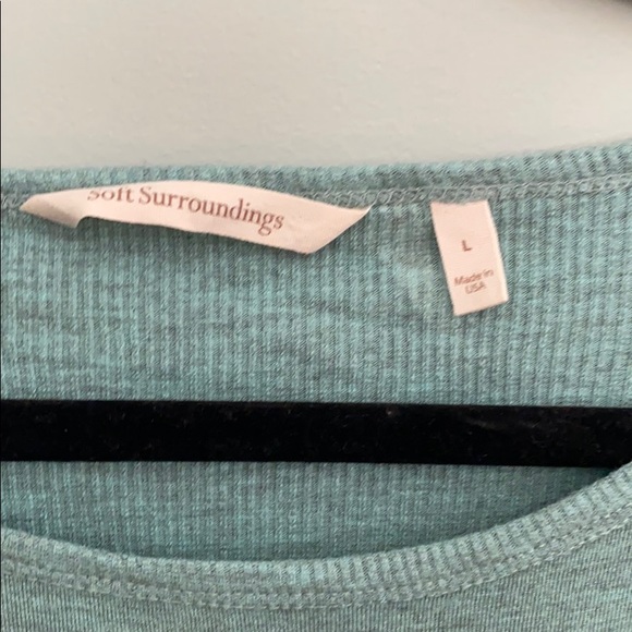 Soft Surroundings 3/4 sleeve top - Picture 3 of 6
